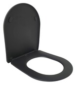 Wiesbaden Wc bril Shade Mat Zwart slim toiletzitting softclose en quick release