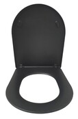 Wiesbaden Wc bril Shade Mat Zwart slim toiletzitting softclose en quick release