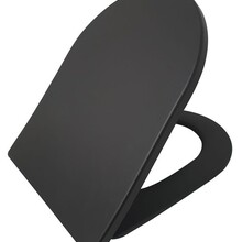 Wiesbaden Wc bril Shade Mat Zwart slim toiletzitting softclose en quick release