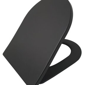 Wiesbaden Wc bril Shade Mat Zwart slim toiletzitting softclose en quick release