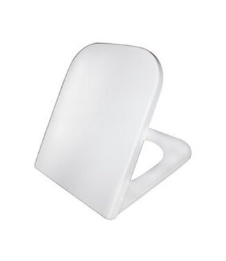 Wiesbaden Wiesbaden Wc bril Sky Wit soft-close vierkante closetzitting Duroplast