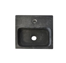 Wiesbaden B-Stone Toilet Fontein Natuursteen 30x30cm Vierkant met kraangat