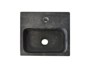 Wiesbaden B-Stone Toilet Fontein Natuursteen 30x30cm Vierkant met kraangat