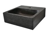 Wiesbaden B-Stone Toilet Fontein Natuursteen 30x30cm Vierkant met kraangat Wiesbaden B-Stone Toilet Fontein Natuursteen 30x30cm Vierkant met kraangat