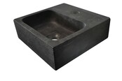 Wiesbaden B-Stone Toilet Fontein Natuursteen 30x30cm Vierkant met kraangat Wiesbaden B-Stone Toilet Fontein Natuursteen 30x30cm Vierkant met kraangat