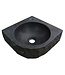 Wiesbaden B-Stone Toilet Fontein Natuursteen 30x30cm hamerslag hoekfontein met kraangat