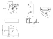 Wiesbaden B-Stone Toilet Fontein Natuursteen 30x30cm hoekfontein met kraangat