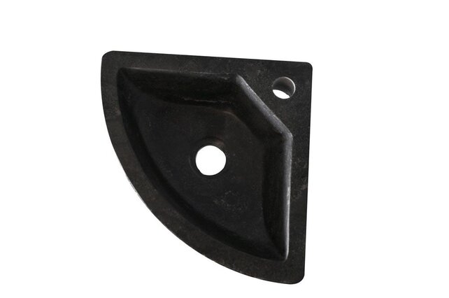 Wiesbaden B-Stone Toilet Fontein Natuursteen 30x30cm hoekfontein met kraangat