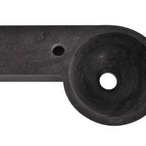 Wiesbaden Toilet Fontein B-Stone Natuursteen Links Rond 40x23 cm