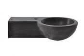 Toilet Fontein B-Stone Natuursteen Links Rond 40x23 cm
