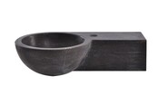 Wiesbaden Toilet Fontein B-Stone Natuursteen Rechts Rond 40x23 cm