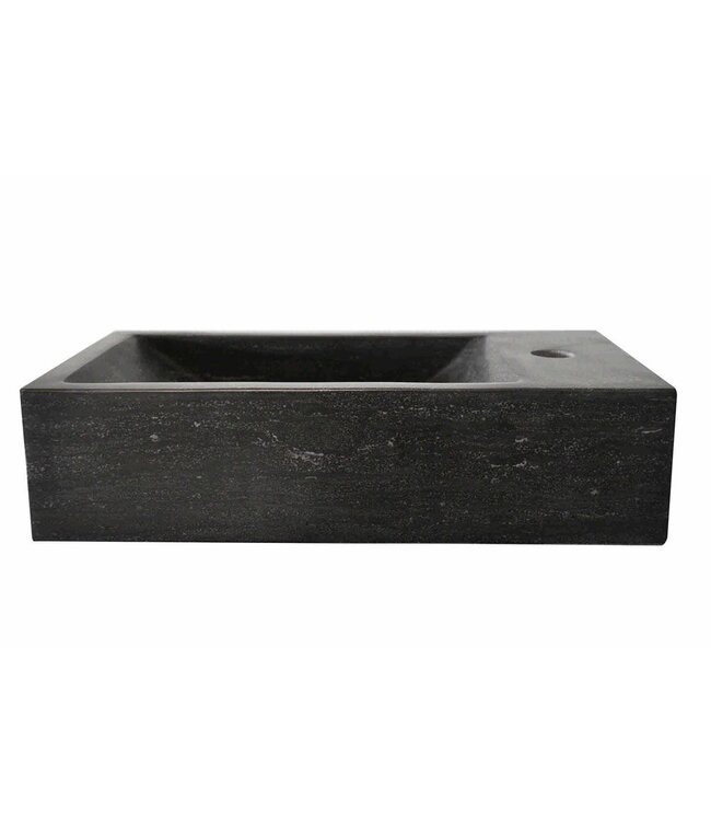 Wiesbaden Toilet Fontein B-Stone Natuursteen Rechts Rechthoek 40x22cm