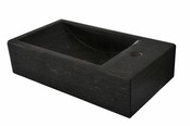 Wiesbaden Toilet Fontein B-Stone Natuursteen Rechts Rechthoek 40x22cm