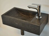 Wiesbaden Toilet Fontein B-Stone Natuursteen Rechts Rechthoek 40x22cm