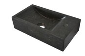 Wiesbaden Toilet Fontein B-Stone Natuursteen Links Rechthoek 40x22cm
