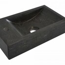 Wiesbaden Toilet Fontein B-Stone Natuursteen Links Rechthoek 40x22cm