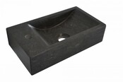 Wiesbaden Toilet Fontein B-Stone Natuursteen Links Rechthoek 40x22cm