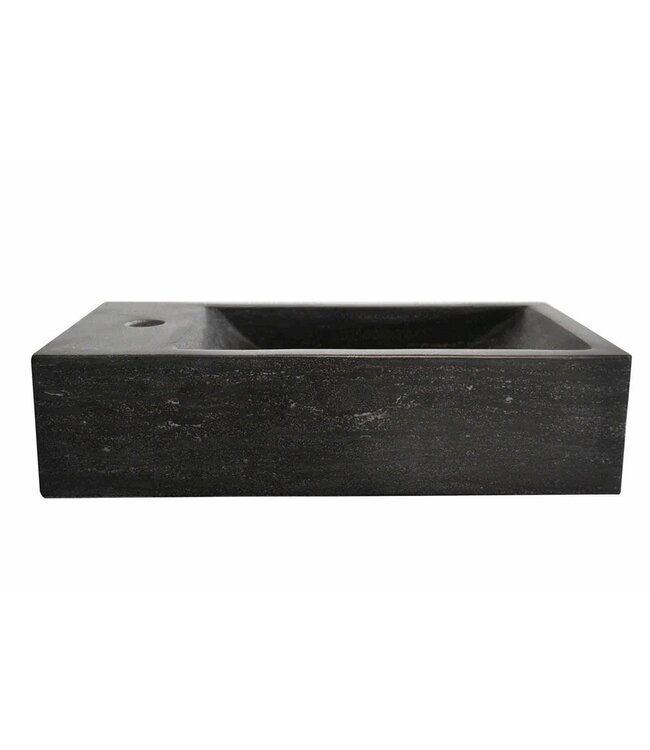 Wiesbaden Toilet Fontein B-Stone Natuursteen Links Rechthoek 40x22cm