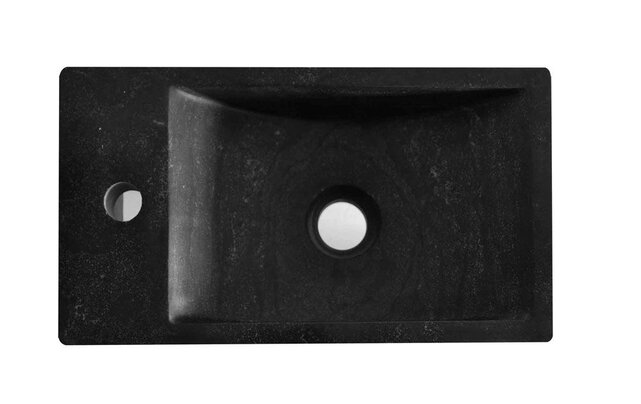 Wiesbaden Toilet Fontein B-Stone Natuursteen Links Rechthoek 40x22cm