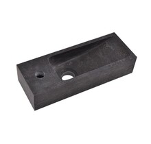 Wiesbaden Toilet Fontein B-Stone Natuursteen Links Rechthoek 38x14cm