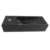 Wiesbaden Toilet Fontein B-Stone Natuursteen Links Rechthoek 38x14cm