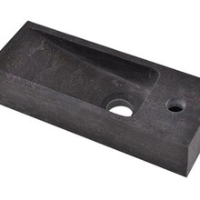 Wiesbaden Toilet Fontein B-Stone Natuursteen Rechts Rechthoek 38x14cm