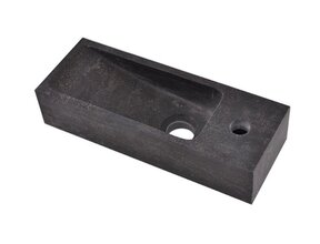 Wiesbaden Toilet Fontein B-Stone Natuursteen Rechts Rechthoek 38x14cm