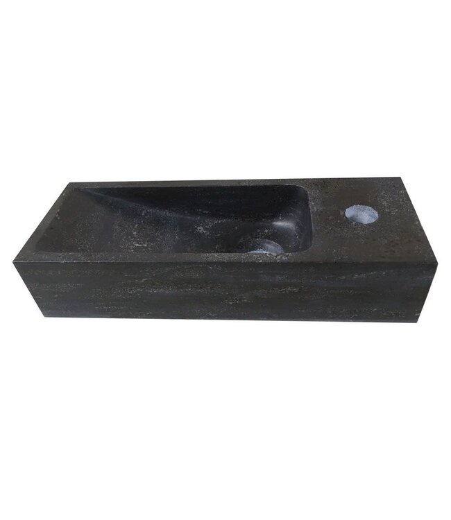 Wiesbaden Toilet Fontein B-Stone Natuursteen Rechts Rechthoek 38x14cm