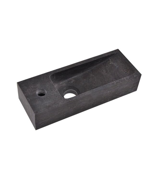 Wiesbaden Toilet Fontein B-Stone Natuursteen Rechts Rechthoek 38x14cm