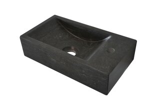 Wiesbaden Toilet Fontein B-Stone Natuursteen Rechts Rechthoek 36x18cm