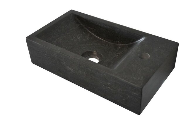 Wiesbaden Toilet Fontein B-Stone Natuursteen Rechts Rechthoek 36x18cm