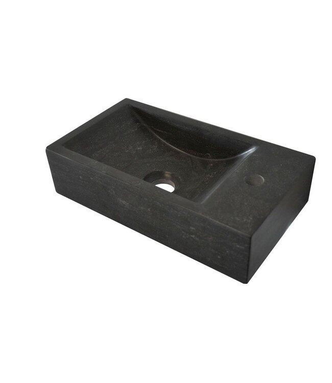 Wiesbaden Toilet Fontein B-Stone Natuursteen Links Rechthoek 36x18cm