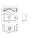 Wiesbaden Toilet Fontein B-Stone Natuursteen Links Rechthoek 36x18cm