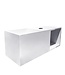 Toilet fontein Julia met Nis Mat Wit Solid Surface 50x20x20 cm met kraangat