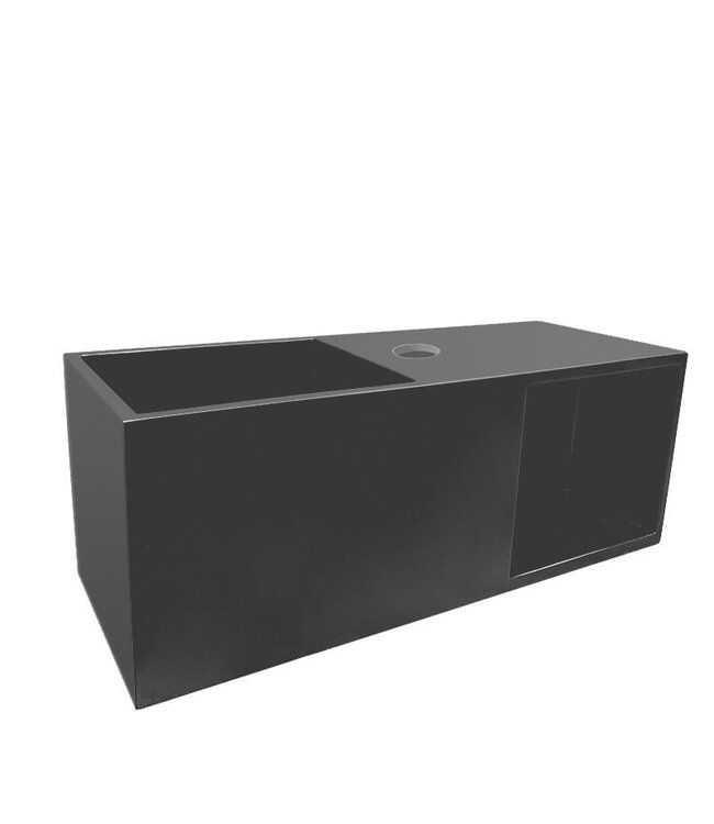 Wiesbaden Wiesbaden Toilet fontein Jullia met Nis Mat Wit Solid Surface 50x20x20 cm met kraangat