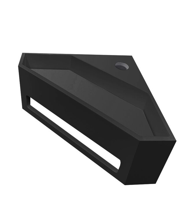 Hoekfontein Jullia Mat Wit Solid Surface 35x35x16cm