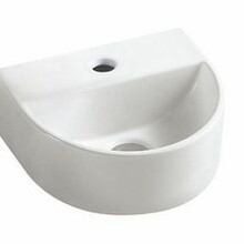 Wiesbaden Toilet fontein Lara Wit Halfrond met kraangat 30x25x12 cm