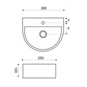 Wiesbaden Toilet fontein Lara Wit Halfrond met kraangat 30x25x12 cmWiesbaden Toilet fontein Lara Wit Halfrond met kraangat 30x25x12 cm