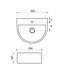 Wiesbaden Toilet fontein Lara Wit Halfrond met kraangat 30x25x12 cmWiesbaden Toilet fontein Lara Wit Halfrond met kraangat 30x25x12 cm