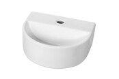 Wiesbaden Toilet fontein Lara Wit Halfrond met kraangat 30x25x12 cmWiesbaden Toilet fontein Lara Wit Halfrond met kraangat 30x25x12 cm