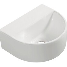 Wiesbaden Toilet fontein Lara Wit Halfrond Zonder kraangat 30x25x12 cm