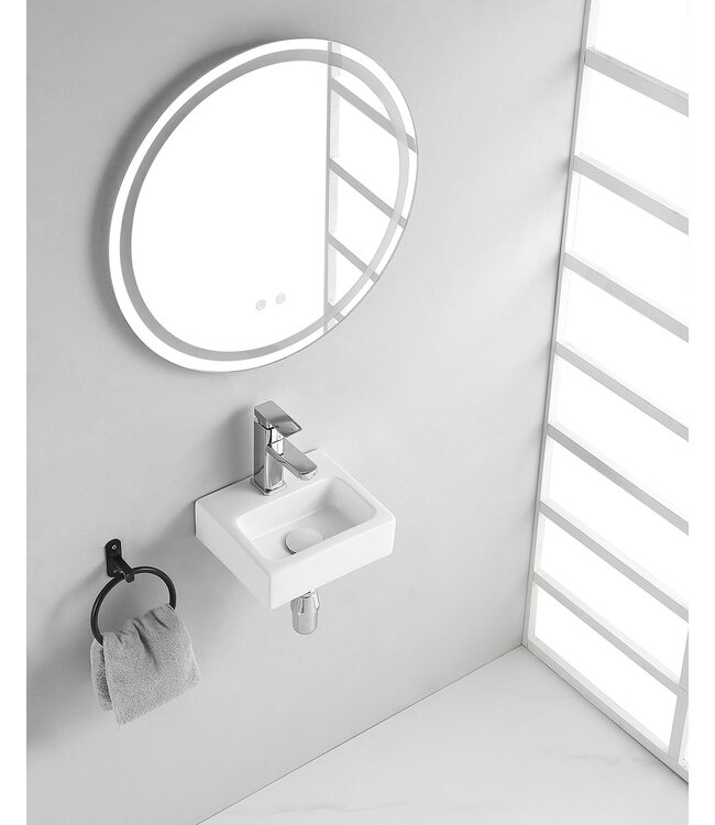 Toilet fontein Leto 28x24x9 cm met kraangat