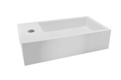 Toilet Fontein Maria Rechts Wit 40x22x10cm Solid Surface