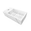 Wiesbaden Toilet Fontein Noble Links Mat Wit 36x18x10 cm Solid Surface