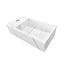 Wiesbaden Toilet Fontein Noble Links Mat Wit 36x18x10 cm Solid Surface