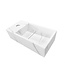 Toilet Fontein Noble Links Mat Wit 36x18x10 cm Solid Surface
