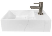 Toilet Fontein Noble Rechts Mat Wit 36x18x10 cm Solid Surface