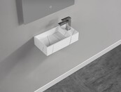 Toilet Fontein Noble Rechts Mat Wit 36x18x10 cm Solid Surface