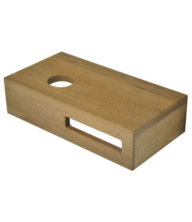 Toilet Fontein Planchet Eiken 40x21x10 cm Massief hout