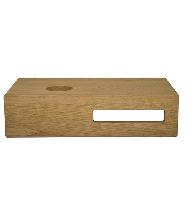 Wiesbaden Toilet Fontein Planchet Eiken 40x21x10 cm Massief hout